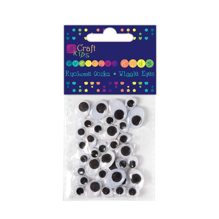 Oval Wiggle Eyes - 36 pcs