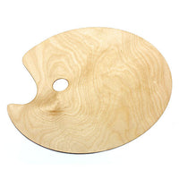 Oval Wooden Palette, 30x40 cm