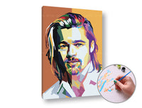 Paint by Numbers BRAD PITT | Low Difficulty — image 1