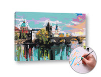 Paint by Numbers CHARLES BRIDGE IN PRAGUE | Medium Difficulty, image 1