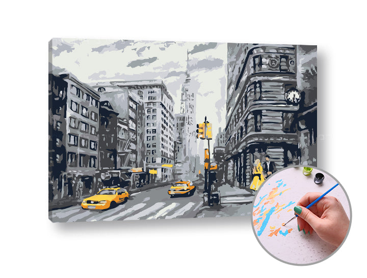 Paint by Numbers CITY LIFE | Medium Difficulty — image 3