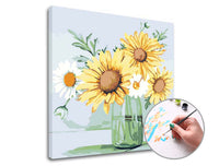 Paint by Numbers: Daisies and Sunflowers | Low Difficulty — image 1