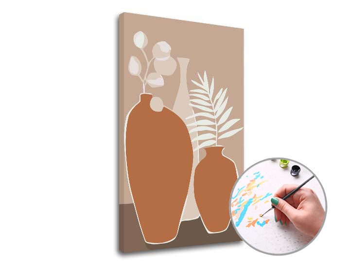 Paint by Numbers: Fired Vase with Flowers | Low Difficulty — image 3