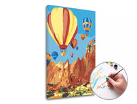Paint by Numbers Flying Balloon | Low Difficulty — image 1