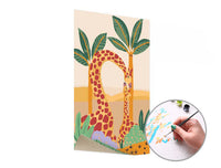 Paint by Numbers: Giraffe and Calf