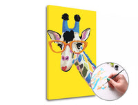Paint by Numbers Giraffe with Glasses | Low Difficulty — image 2