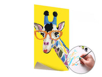 Paint by Numbers Giraffe with Glasses | Low Difficulty — image 3