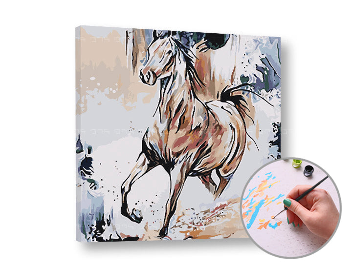 Paint by Numbers HORSES – Intermediate Difficulty | various dimensions and framing options, image 2