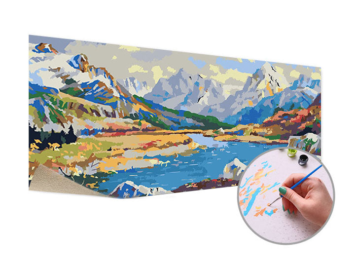 Paint by Numbers IN THE MOUNTAINS | Low Difficulty - image 3