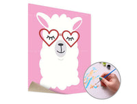 Paint by Numbers: Llama in Love | Low Difficulty — image 3