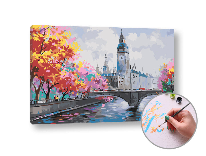 Paint by Numbers LONDON IN AUTUMN | Medium Difficulty - image 3