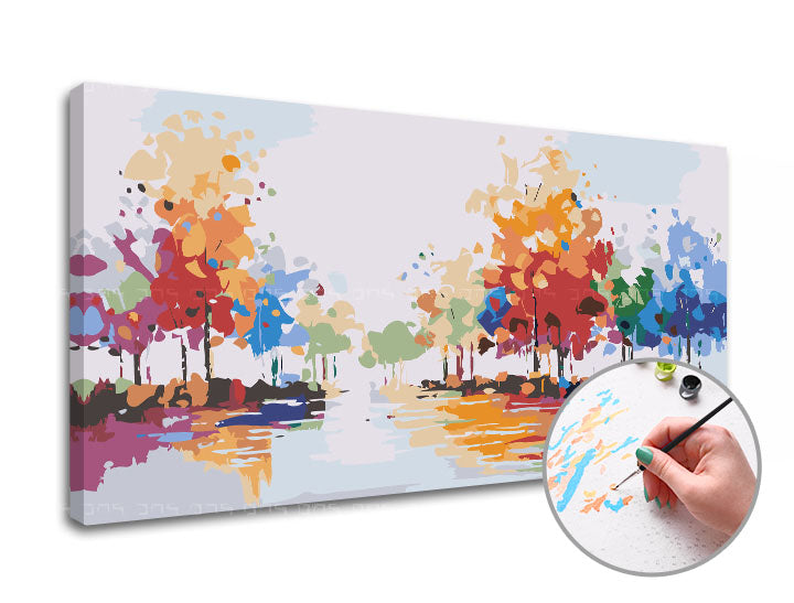 Paint by Numbers MAGICAL PARK WALK | Low Difficulty, Image 3