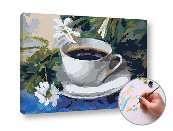 Paint by Numbers Morning Coffee | Low Difficulty, image 2