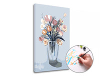 Paint by Numbers Pink Bouquet in a Vase