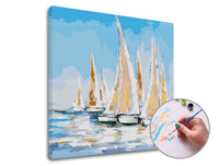 Paint by Numbers Ships at Sea | Low Difficulty — image 1