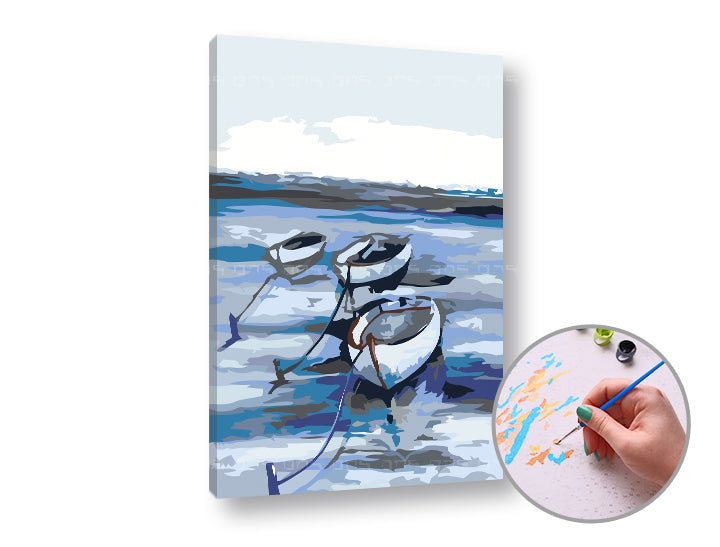 Paint by Numbers: Ships at Sea | Low Difficulty — image 3