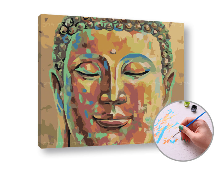 Paint by Numbers SLEEPING BUDDHA | Low Difficulty — image 3