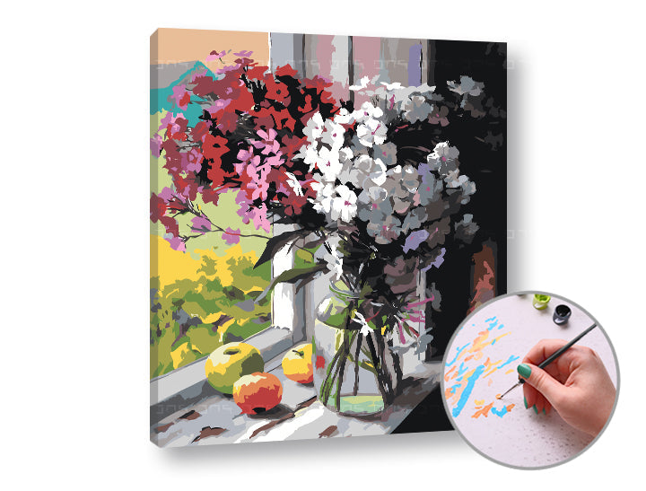 Paint by Numbers VIEW FROM THE WINDOW | Intermediate Difficulty | ARTMiE