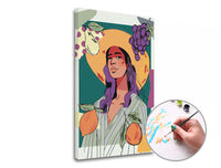Paint by Numbers: Woman and Fruit | Low Difficulty — image 2
