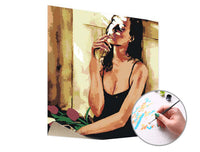 Paint by Numbers WOMAN WITH FLOWERS | Low Difficulty — image 3