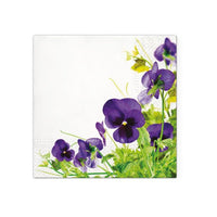 Pansies Frame Decoupage Napkins - 1 pc