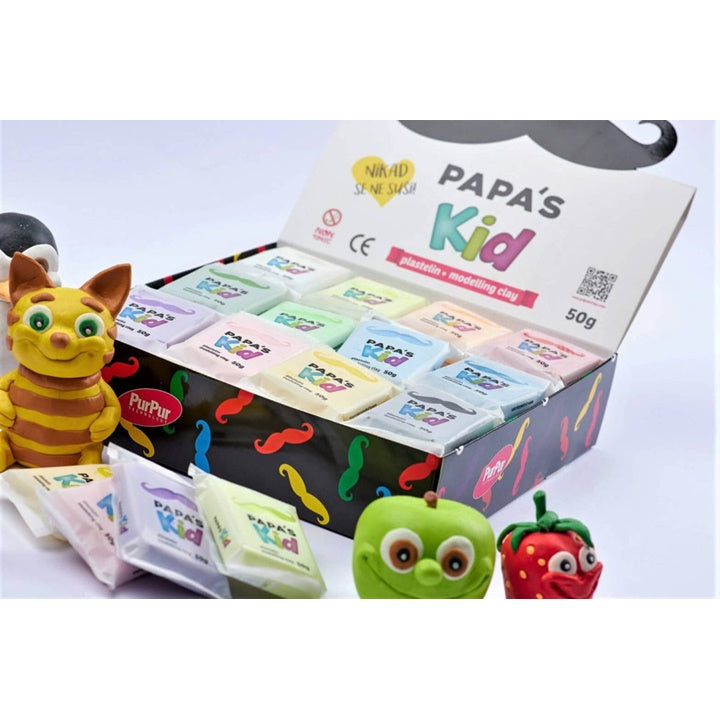 Papa's Kid Modeling Clay for Kids, Box of 48 x 50 g - image 1