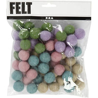 Pastel Felt Balls, 64 pcs — image 4