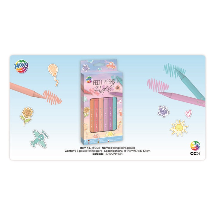 Pastel Markers, Set of 8, Image 3