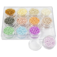 Pastel Seed Beads, 3 mm, Set of 12 x 17 g — image 2