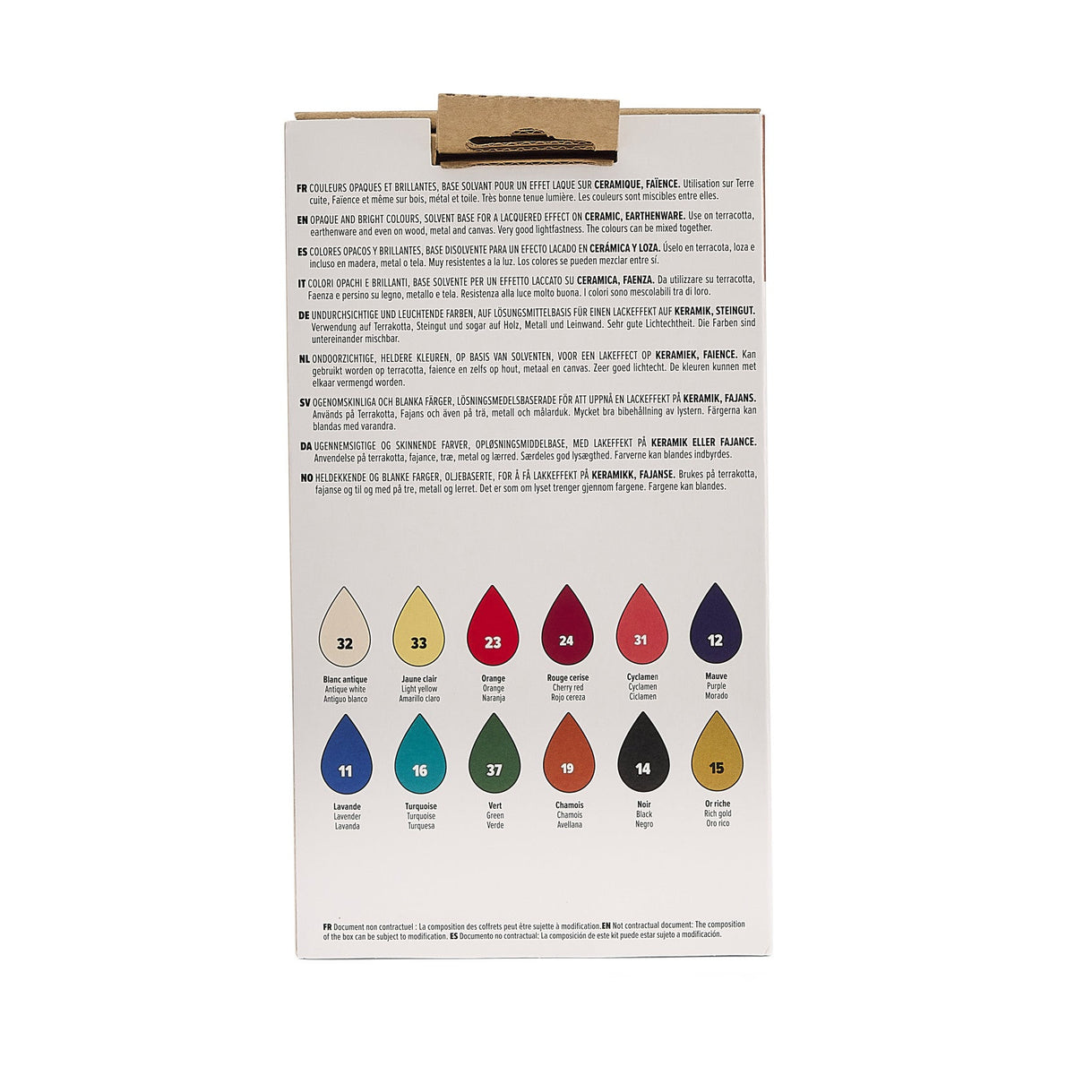 Pebeo Ceramic Paint Set 12 x 20 ml