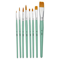 PEBEO Golden Polyamide Universal Brush Set - 8-Piece Set