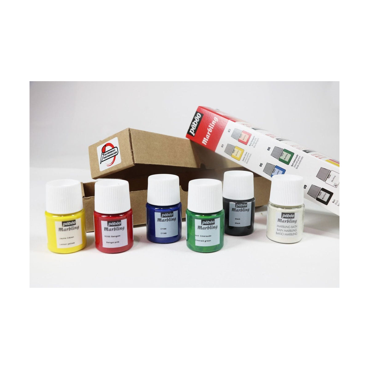 Pebeo Marbling Set of Marbling Colors 6 x 20 ml