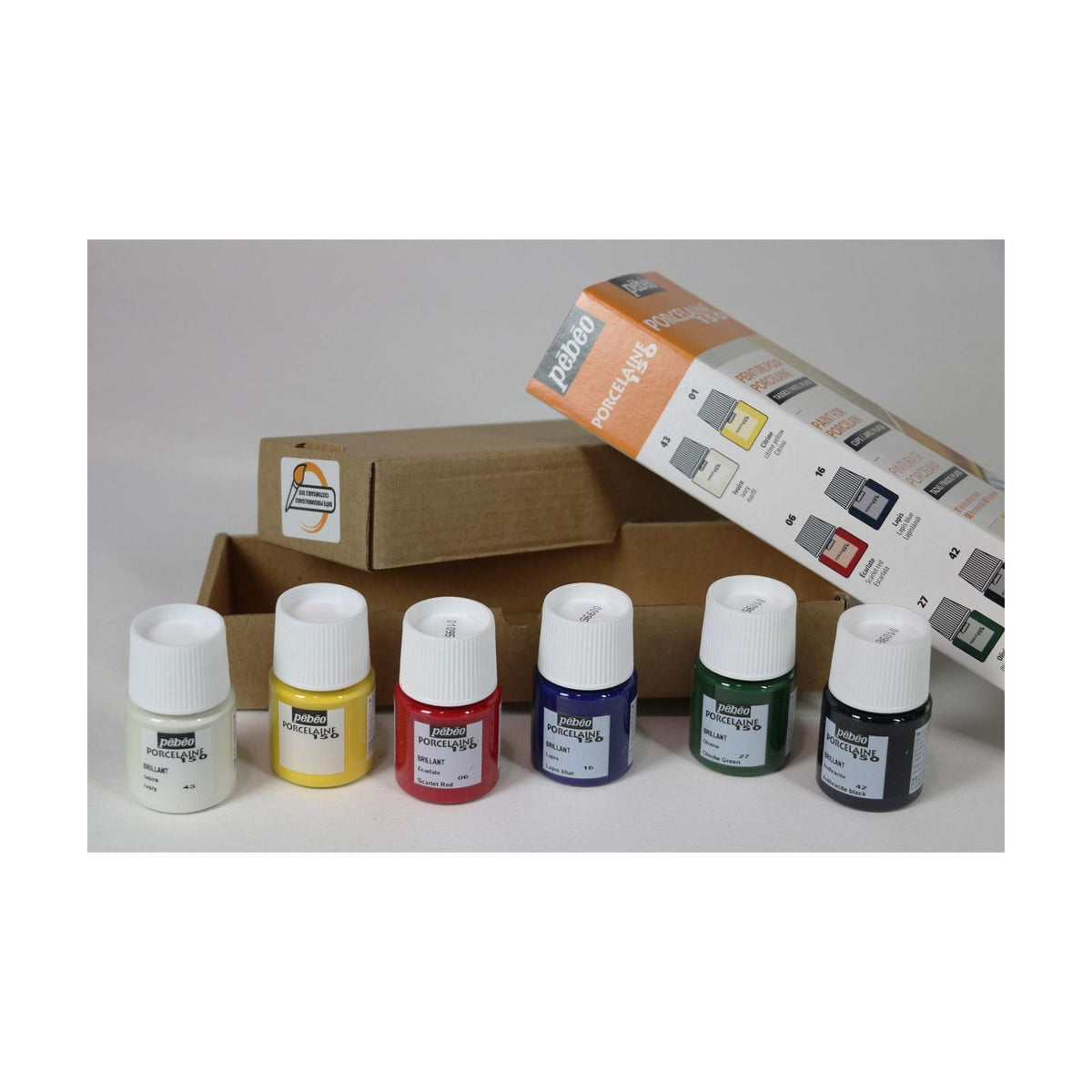 PEBEO Porcelaine 150 Porcelain Paint Set - 6 x 20 ml