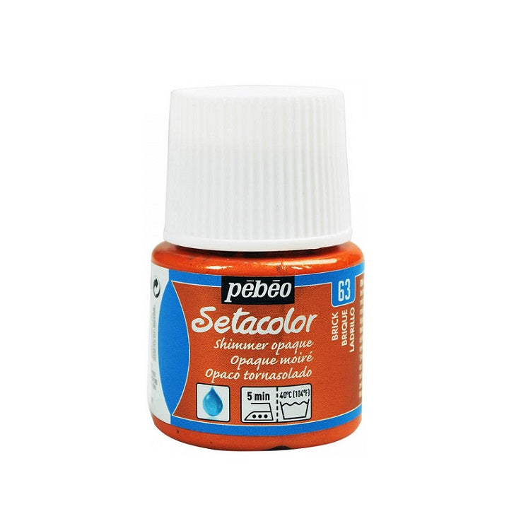 Pebeo Setacolor Opaque Shimmer Metallic Fabric Paint, 45 ml | various colors — image 2