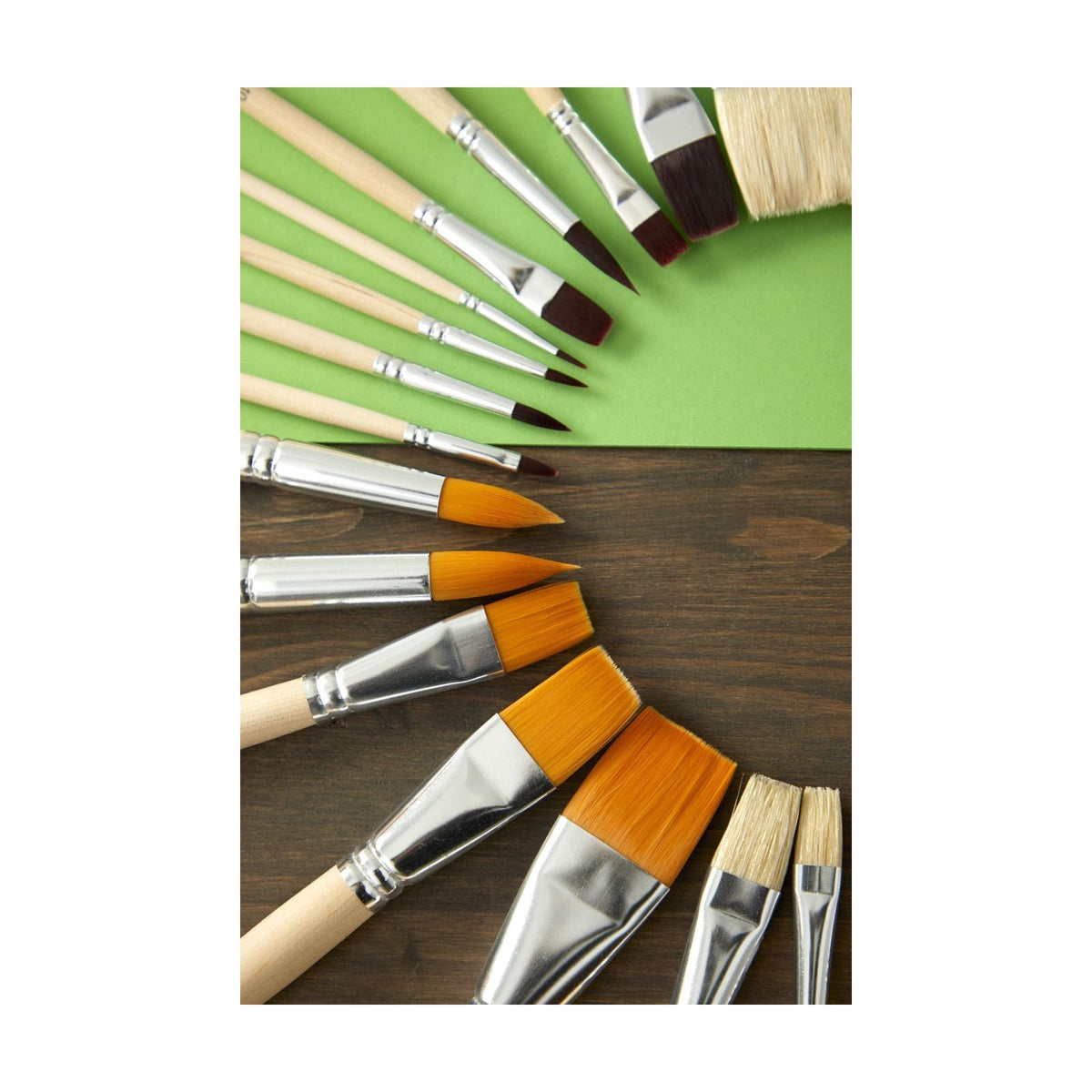PEBEO Watercolor Brush Set - 4 pcs Flat and Round
