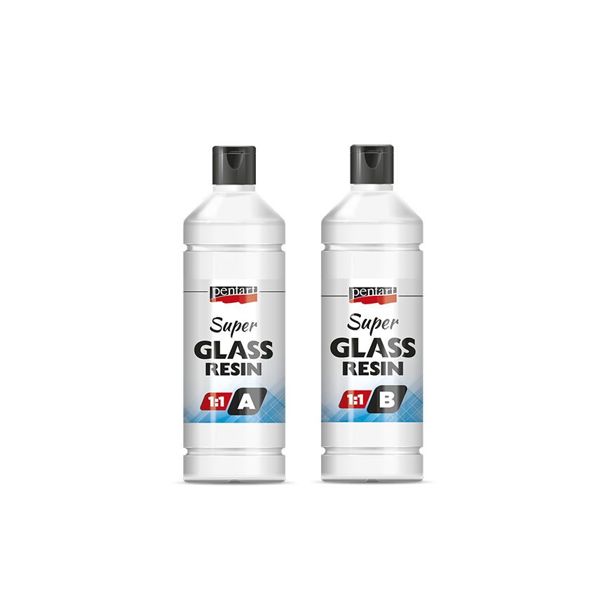 Pentart Clear Resin Super Glass 1:1 - 2 x 40 ml – 125 ml