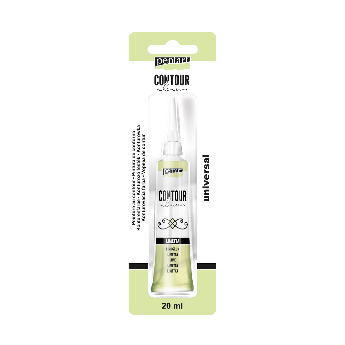 Pentart Contouring Paint 20 ml – lime
