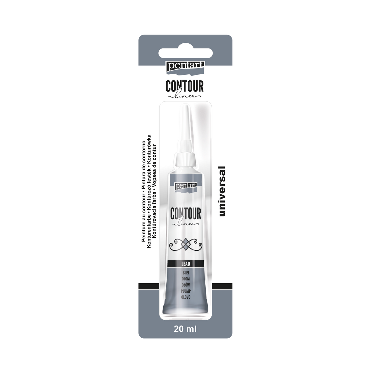 Pentart Contouring Paint 20 ml – plumb