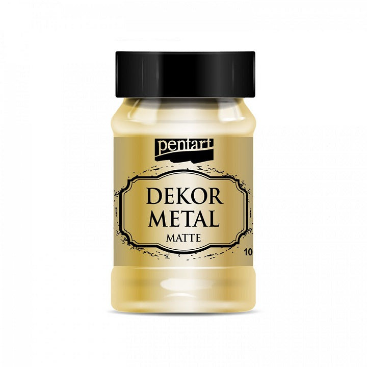 Pentart Decorative Paint 100 ml Metallic Matte | various colors — image 2