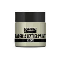 delicate fabric & leather paint 50 ml – white gold