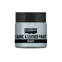 delicate fabric & leather paint 50 ml – bluish silver