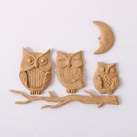 Pentart Elastic Wood - Owls 9 cm
