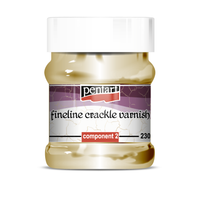 Pentart Fineline Crackle Varnish 2-Component Set - 230 ml