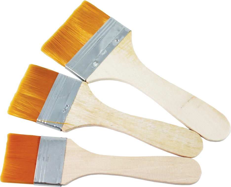 Pentart Flat Brush Set - sizes 6, 8, 10