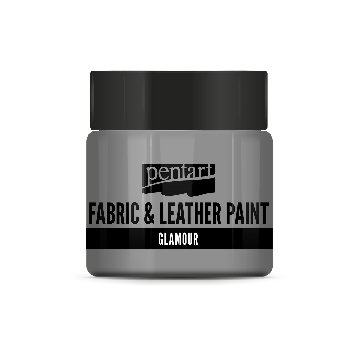 Glamour fabric and leather paint 50 ml – silver