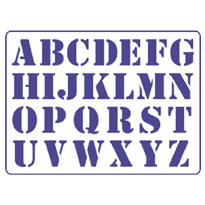 PENTART Large Letter Stencil S23