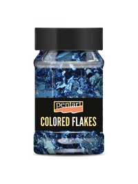 Pentart Metallic Foil Flakes 100 ml – blue