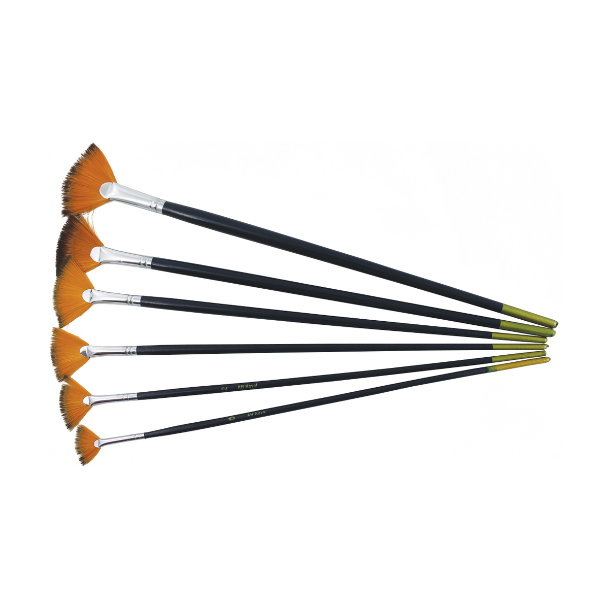 Pentart Paint Brush Set – 6 pcs – fan