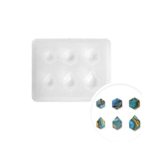 Pentart Professional Silicone Mold, Hexagonal Gemstones