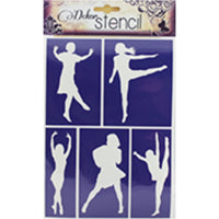 PENTART Self-Adhesive Stencil, Dancers